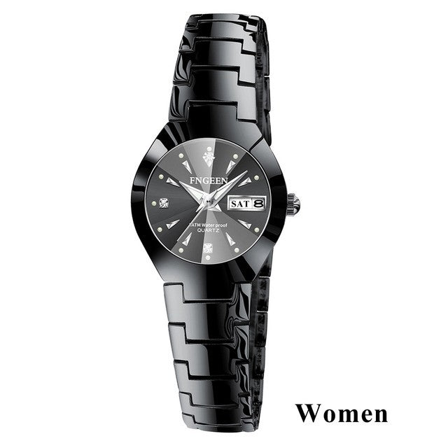 2023 FNGEEN 5808 Relogio Feminino Couple Watch Men Quartz watch for Lovers Luxury Womens wristwatch Stainless Steel Waterproof
