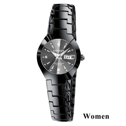 2023 FNGEEN 5808 Relogio Feminino Couple Watch Men Quartz watch for Lovers Luxury Womens wristwatch Stainless Steel Waterproof