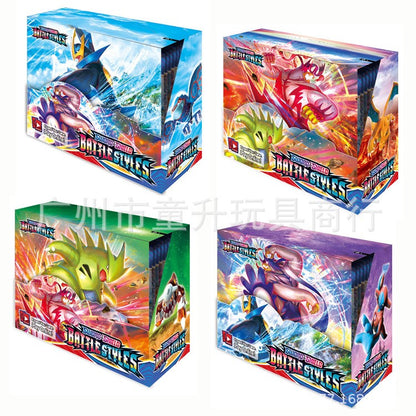 360 Cartas Pokémon Francesas Surging Sparks Obsidian Flames Brilliant Stars Lost Origin Pacote de Batalha de Cartas de Transação Pokémon