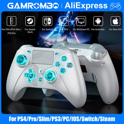 Wireless Controller For PlayStation 4/PS4 Pro/Slim/PS3/PC/IOS/Switch Turbo Dual Shock Vibration 6-Axis Motion Sensor 3.5mm Jack
