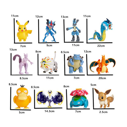 Novos Bonecos Pokémon Caixa Original Genuína Pikachu Charizard Greninja Monstro de Bolso Pokebola Brinquedos Modelo de Deformação de Ação Presente