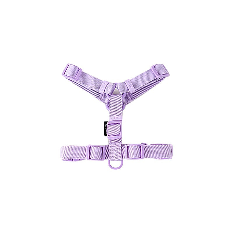 Conjunto de Coleira e Guia Ajustável para Cães Cor Macaron, Acessórios Reflexivos para Cães Pequenos para Filhotes e Gatos, Passeio com Animais de Estimação