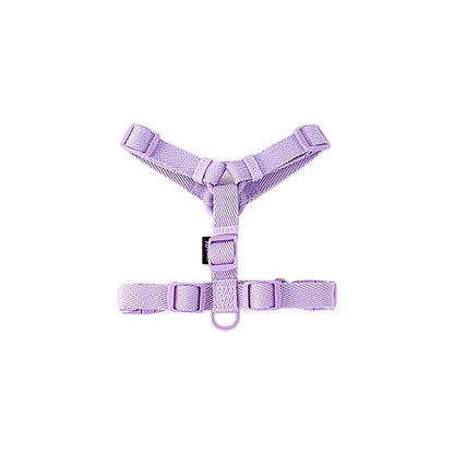 Conjunto de Coleira e Guia Ajustável para Cães Cor Macaron, Acessórios Reflexivos para Cães Pequenos para Filhotes e Gatos, Passeio com Animais de Estimação