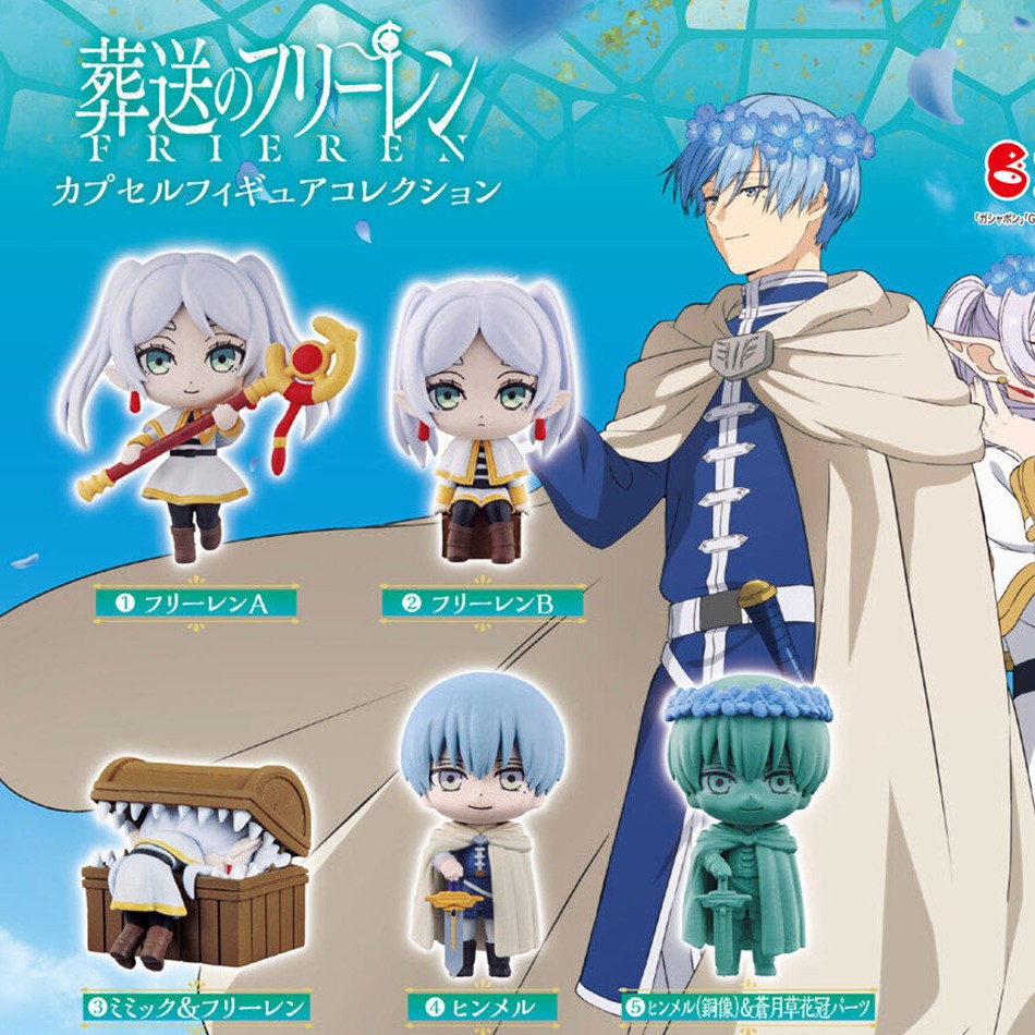 4-8 peças Frieren: Beyond Journey's End Anime Figura Bonecos de Ação Frieren Noodle Stopper Figura Coleção Modelo Brinquedos