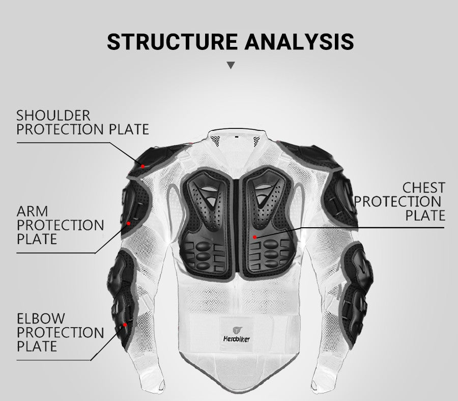 5XL Motorcycle Jackets Men's Full Body Armor Protection Jackets Motocross Enduro Racing Moto Protective Equipment Clothes