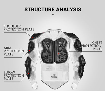 5XL Motorcycle Jackets Men's Full Body Armor Protection Jackets Motocross Enduro Racing Moto Protective Equipment Clothes