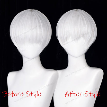 2B 9S  Cosplay Synthetic Wig White Synthetic Women Man Wig Heat Resistant Hair High Quality Wigs