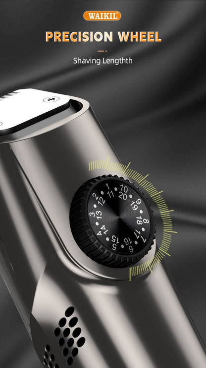 Vacuum Beard Trimmer for Men, Adjustable Length with 2 Comb (1-20mm), Electric Vacuum Trimmer for Beard, Mustache, Stubble