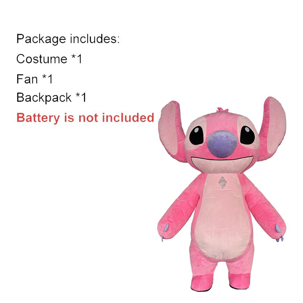 Inflatable Colored Eyeless Monster Costume Mascot Parade Adult Character Cosplay Halloween Wedding Party Event Plush Set