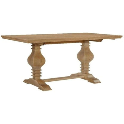 Rustic Honey Brown Wooden Dining Table