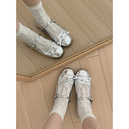 Designer Spring Women Mary Jane Shoes Fashion Square Toe Ladies Comfort Soft Sole Flats Women's Comfort Ballerinas Shoes