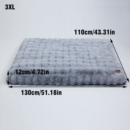 Cama M-4GG para Cães de Pelúcia Ultra Macia Cama Calmante para Gatos Base de Espuma Mais Espessa Cama para Caixas Múltiplas Opções de Tamanho para Cães