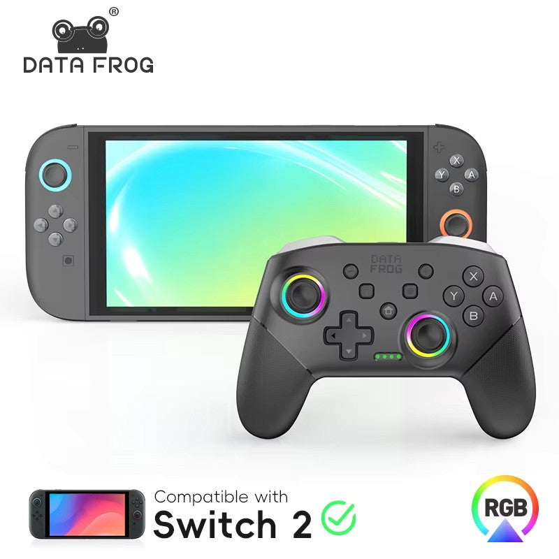 DATA FROG Wireless Pro Controller for Switch OLED/Switch Lite/Switch2/PC with HD Vibration Gyro Sensor Gamepad