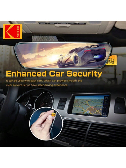 Cartão de Memória Micro SD Kodak 32GB-256GB - Alta Velocidade Classe 10 U3 UHS-I para Smartphones, Câmeras Digitais, Tablets e Drones