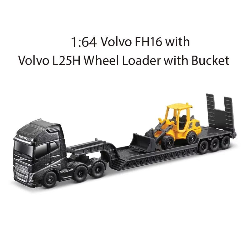 Maisto 1:64 Scania 770S Volvo FH16 Transporte Pesado Liga Modelo Veículo de Engenharia Coleção Presente para Meninos Colecionadores Brinquedo