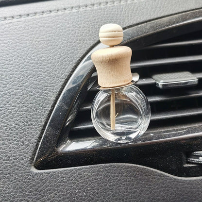 1 Unid. Frasco de Vidro Pendurado para Carro, Aromatizador de Carro, Frasco Vazio, Pingente Difusor de Aromaterapia, Decoração de Carro, Ornamento de Aromaterapia