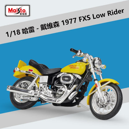 Maisto 1:18 Harley 2001 FXDWG Dyna Wide Glide Imitação de Liga Leve Modelo de Motocicleta de Brinquedo Coleção de Presente Acessórios