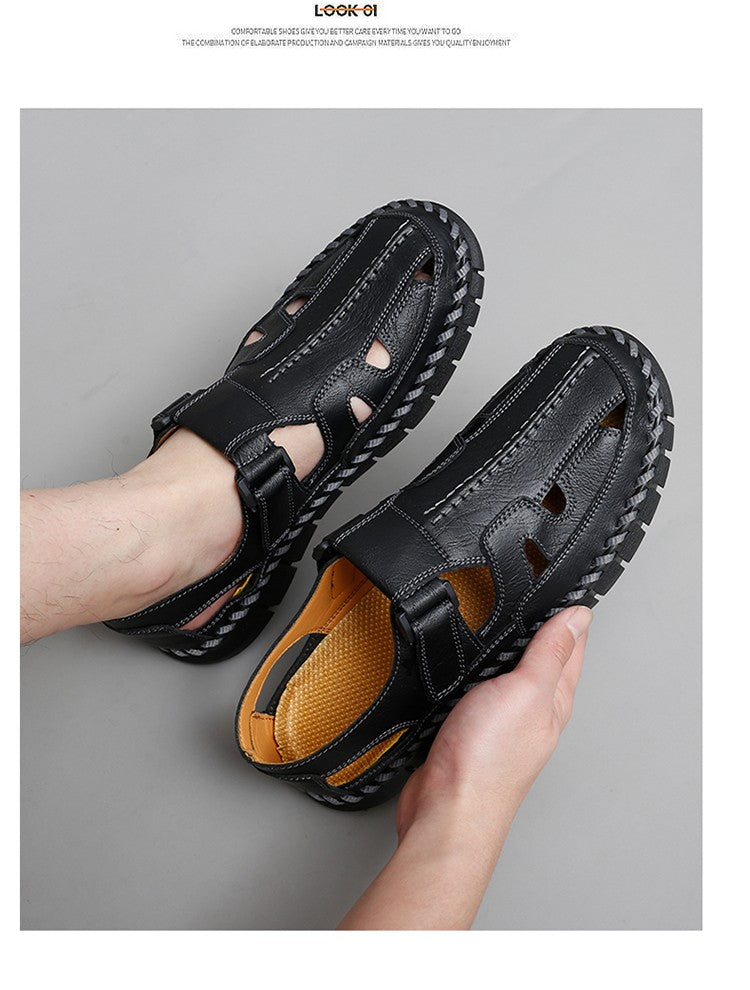 Handmade Men's Shoes Outdoor Shoe Men Casual Men Shoes Breathable Suede Leather Shoe Anti-Skid Walking Shoe Hot Sale Footwear