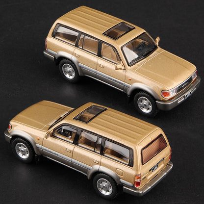 Massdi 1:64 Toyota Land Cruiser LC80 LC300 Car Model Alloy SUV Off-road Miniature Diecast Vehicles Toy Collection