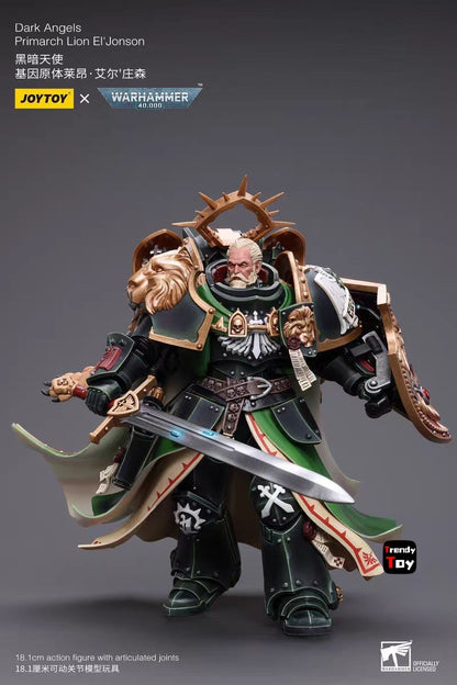 ?JOYTOY?Warhammer 40K Dark Angels Primarch Lion El'Vonson 1/18 Action Figure Model Toys
