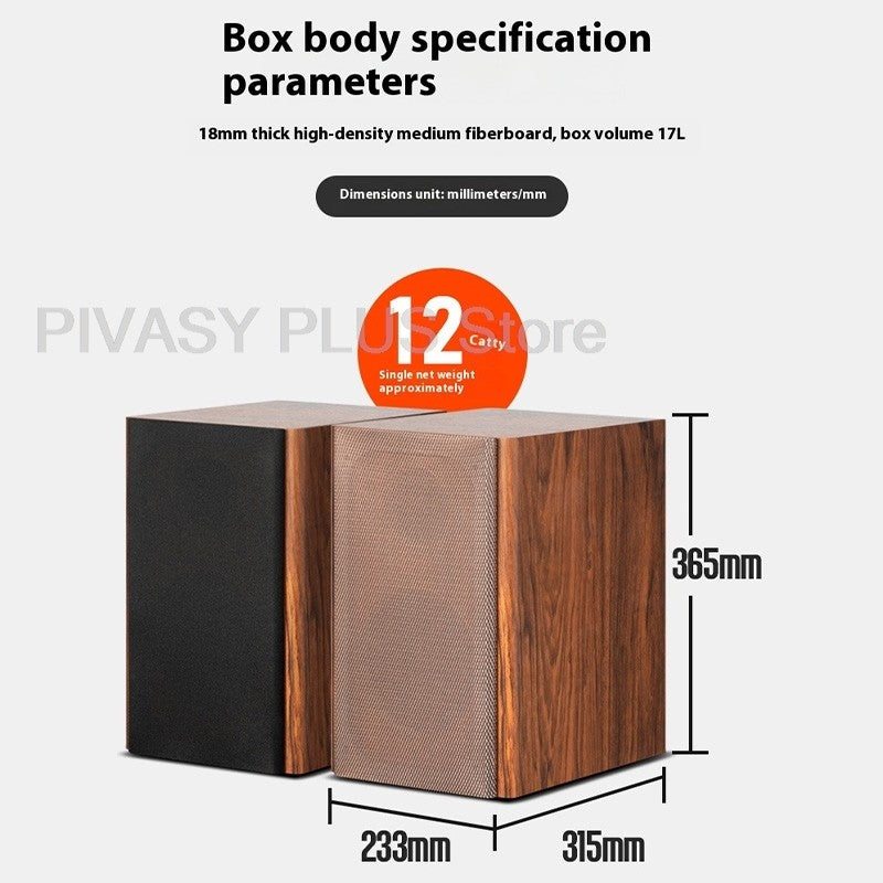 6.5 Inch Speaker Cabinet 18mm MDF Empty Sound Box DIY Enclosure Front Rear Port Speaker Accessories For Home Theater DJ Studio