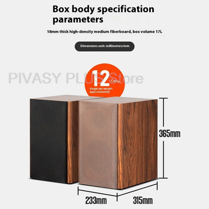 6.5 Inch Speaker Cabinet 18mm MDF Empty Sound Box DIY Enclosure Front Rear Port Speaker Accessories For Home Theater DJ Studio