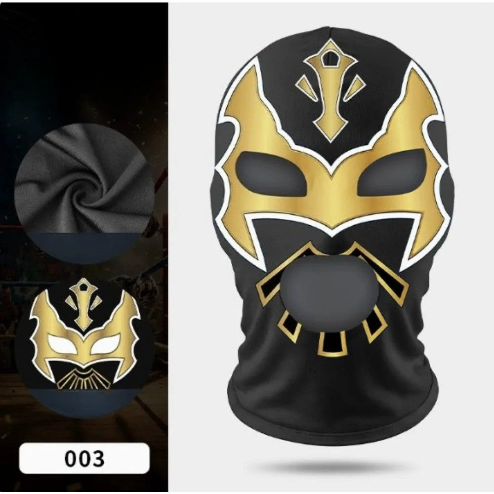 Boxing Mask Wrestling Mask Elastic Milk Silk Mask Lycra Fabric Print Halloween Party Dress Up Costume Party Mask