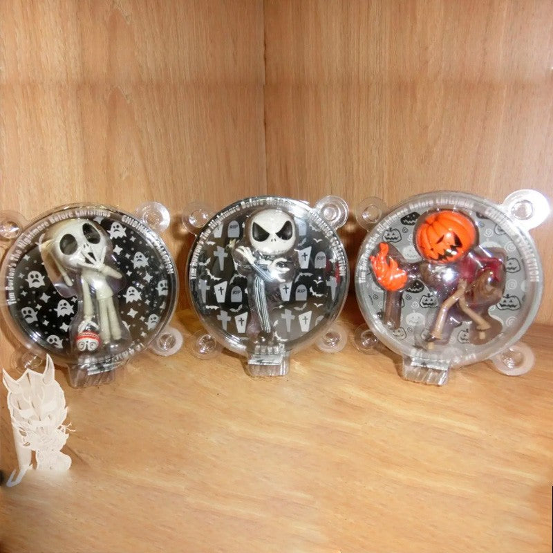Original Disney The Nightmare Before Christmas Pajama Jack Action Figure Toys Halloween Pumpkin Head Ornaments Toy Gift For Kids