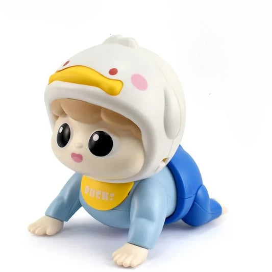 1PC Crawling Doll Baby Toy with Music, Aged 0-1, Learning Crawling Guidance and Head Up Training