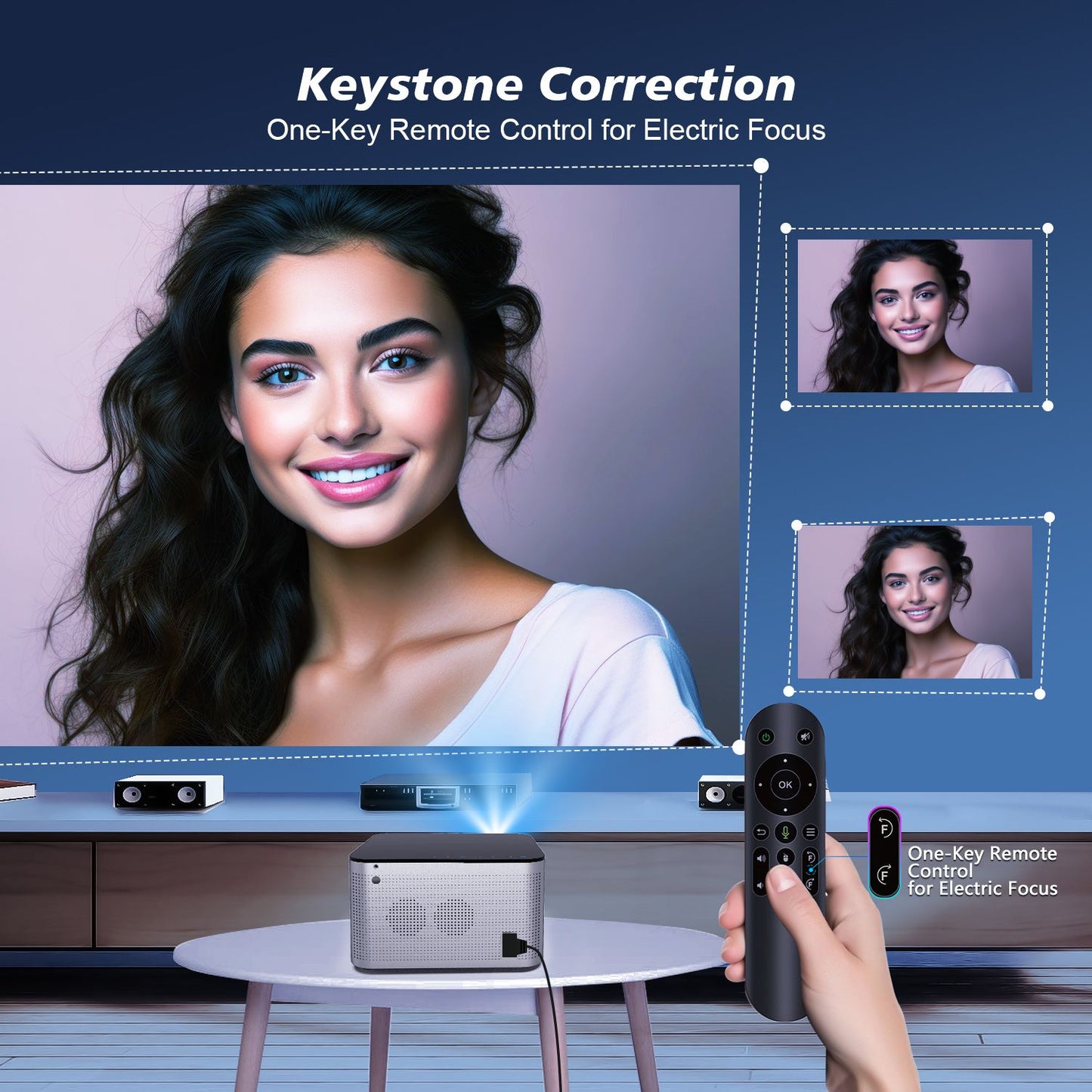 Magcubic HY350 Pro 580ANSI Projector Android 11 4K 1080P Wifi6 Voice Control Allwinner H713 Electronic Focus BT 5.0 Home Cinema