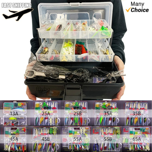 Grande Conjunto Misto de Iscas Artificiais Macias e Rígidas Kit com Minnow Biônico, Swing Metal Jig, Colher e Pesca, Opção de 12 Conjuntos