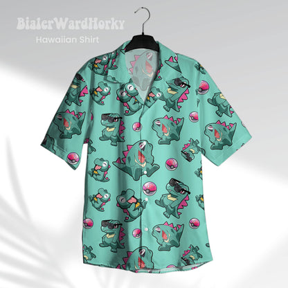 Men's Hawaiian Shirts For Men Casual Cartoon 3D Printed Shirts Loose Short-sleeve Beach Blouses Oversize Tops Camicias homme