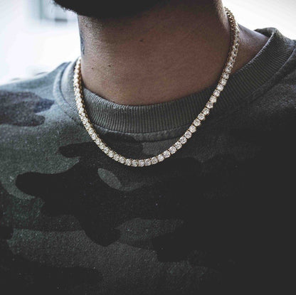 Colar de Tênis Hip Hop Bling Bling Joias de Festa para Homens Mulheres Concertos Festivais Presente Ideal para Fãs de Rapper e Criadores de Tendências