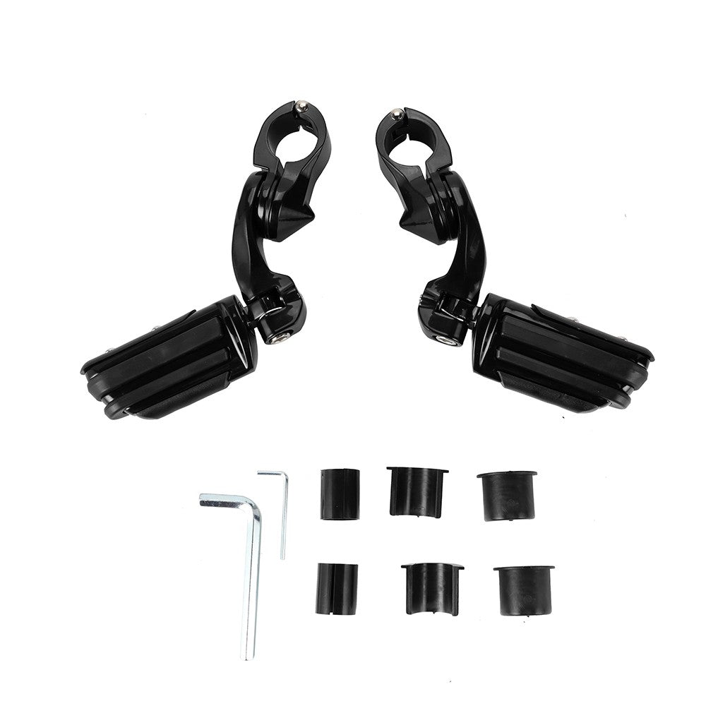 1 1/4" 32mm Motorcycle Foot Rest Highway Engine Guard Foot Pegs Mount Footrest For Harley Touring Honda Kawasaki Suzuki Yamaha