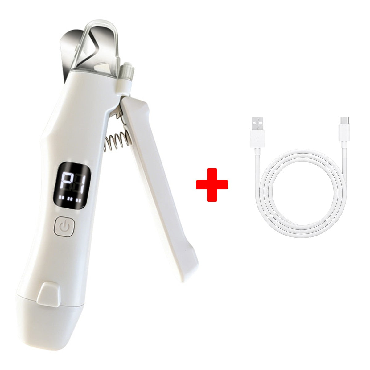Aparador de Unhas Elétrico 2 EM 1 para Pets com Luzes LED Lixador de Unhas para Pets Aparador e Lixador de Unhas de Cães para Cães/Gatos de Pequeno, Médio e Grande Porte