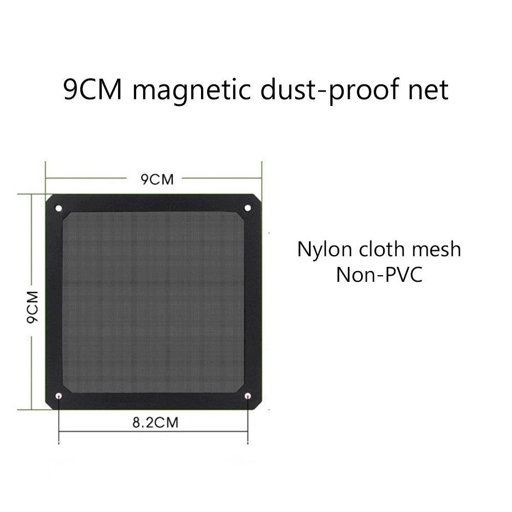 80mm 90mm 120mm 140mm PC Chassis Cooling Fan Dust Filter Magnet Dustproof Mesh Cover Computer Chassis Net Guard with Hole