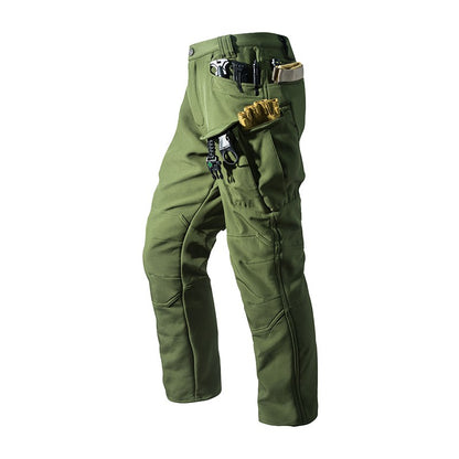 Tactical Military Men Winter Autumn Fleece Waterproof Cargo Pants Hiking Camping Softshell Climbing Casual Warm Combat Trousers