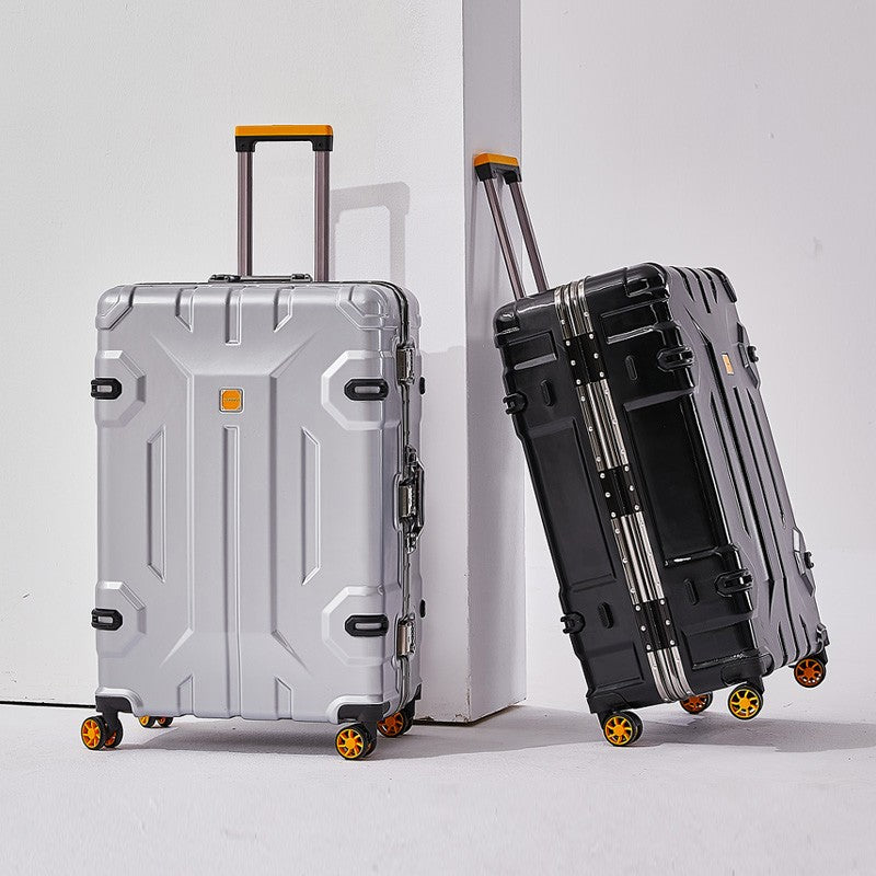 Large Capacity Aluminum Frame Luggage Suitcase with Wheels Travel Bag Durable And Wear-Resistant 20-28 Inch Rolling Suitcase