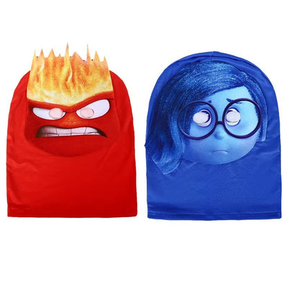 2025New Anime MovieInside Out 3D Printed Joy Disgust Anger Sadness Cosplay Costume Headgear Halloween PartyGame Mask Gift
