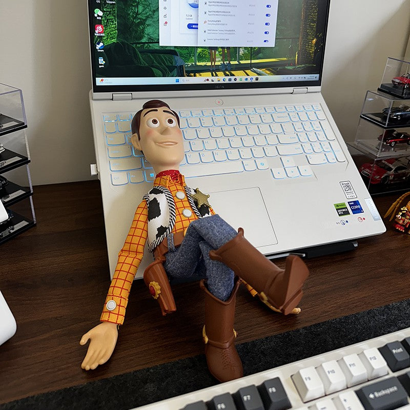 40cm Anime Disney Toy Story 4 Figures Talking Woody Buzz Jessie Rex Action Figurines Decor Model Collection Xmas Gifts