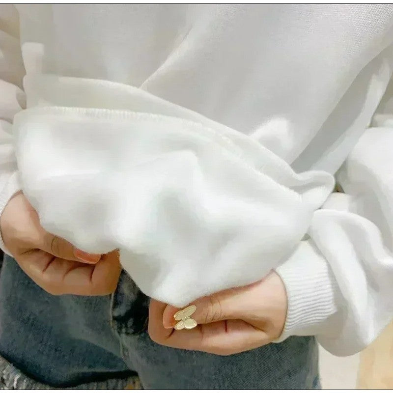 Hogwarts Árvore de Natal Estampa Harry Potter Moletom Outono/Inverno Novo Estilo Unissex Casual Streetwear