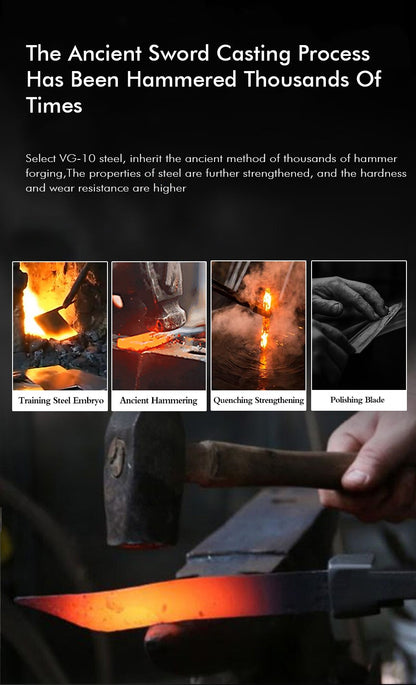 TURWHO Hand Forged Japanese Kitchen Knives Damascus Chef Knife High Carbon VG10 Steel Santoku Nakiri Bread Utility Handmad Knife