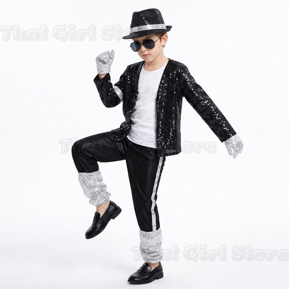 Halloween Coplay outfit for Show Performance Party Michael Jackson Celebrity Birthday Carnival Billie Jean Pop Star MJ costume