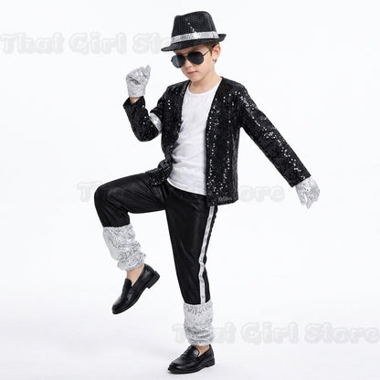 Halloween Coplay outfit for Show Performance Party Michael Jackson Celebrity Birthday Carnival Billie Jean Pop Star MJ costume