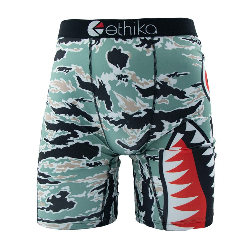 ETHIKA 1Pcs Sexy Men Underwear Boxers Breathable Man Swimming Underpants Plus Size S-3XL Mens Panties Trunks Men's Boxer Briefs
