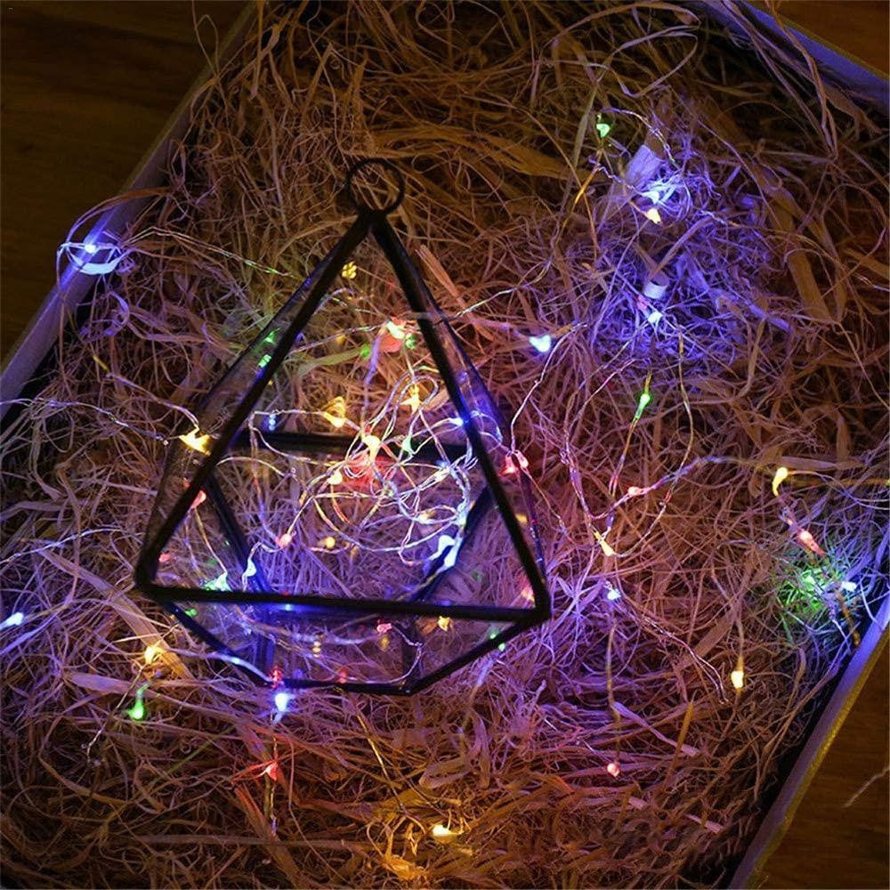 2M 20LED Battery Operated Fairy Lights Mini Copper Wire Firefly String Lights for Indoor Outdoor Wedding