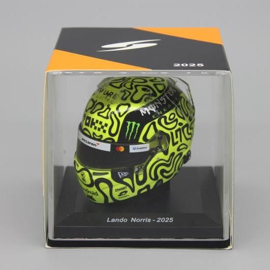 Novo estoque Spark 1:5 F1 2025 Série de Capacetes Norris Mcl39 Simulação Resina Modelo em Miniatura Brinquedos Personalizados Presente Coleção Ornamento