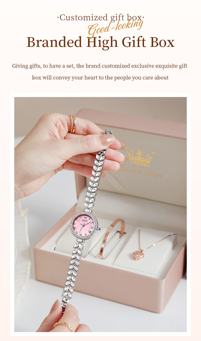 OLEVS 9971 Women Watch Luxury Brand Quartz Watch Fashion Unique Design Diamond Mermaid Bracelet Dress Watch Women Elegant Watch