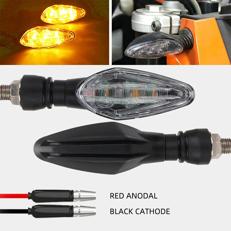 Luzes de LED Universais para Seta de Moto à Prova d'Água Indicador de Advertência Lâmpada de Seta Piscas de Moto Scooter Iluminação