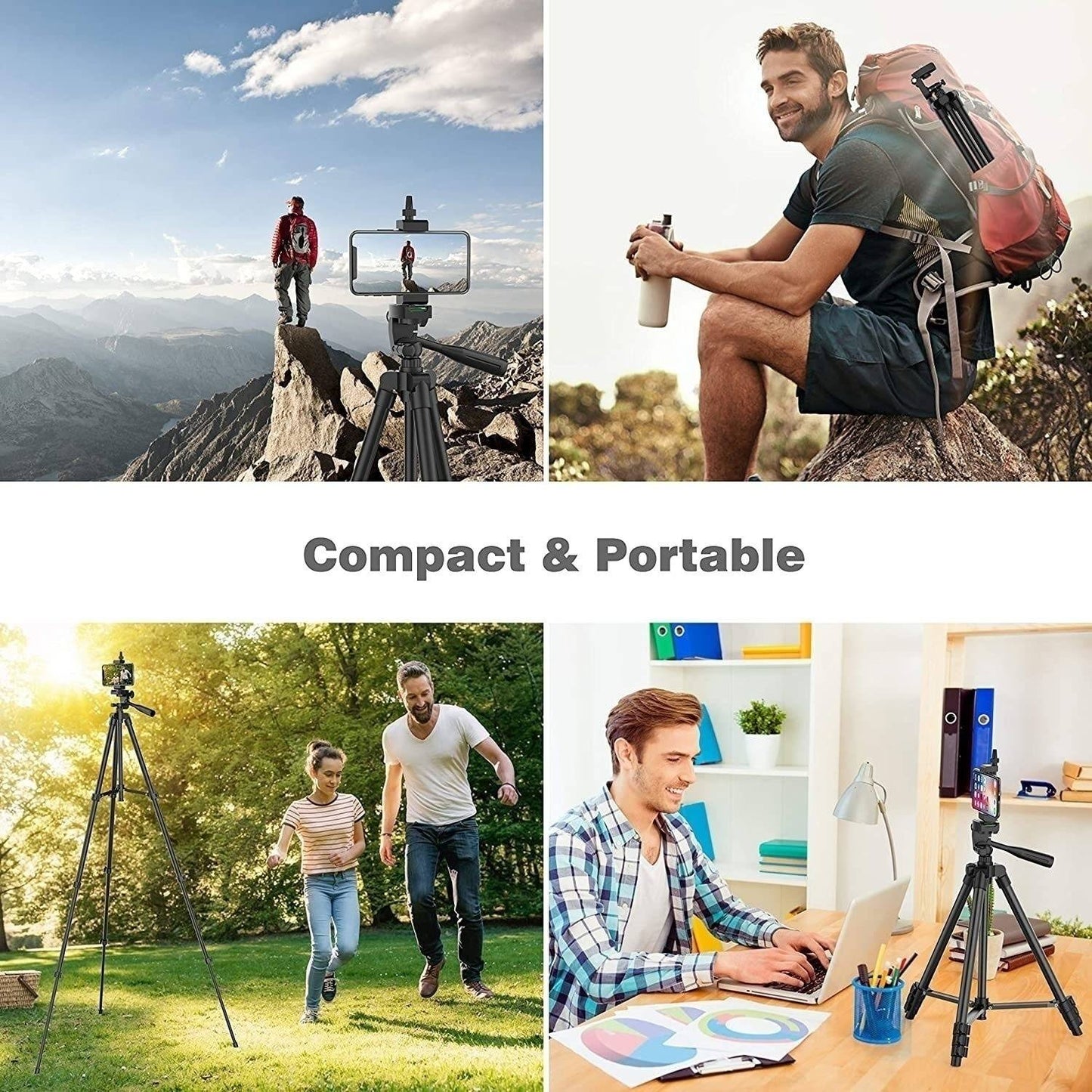 DSLR Tripod Cellphone Tripods For Phone Tripod For Mobile Tripie For Cell Phone Portable Stand Holder Selfie Picture with Gift